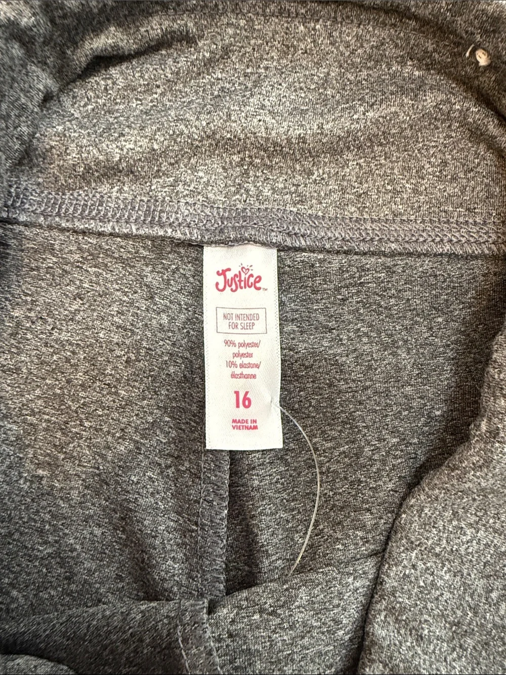 Justice Heather Gray Active Leggings